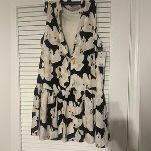 Nine West Blue and White Floral Dress NWT